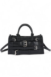 Womens Strapy Buckle Top Handle Y2K Crossbody Bag | Zarnesh